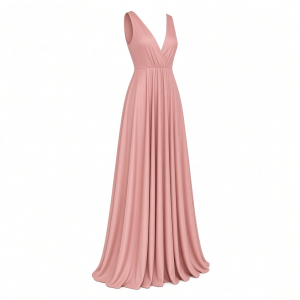 Dress the Population Women's Sidney Sleeveless Plunge Neckline Fit and Flare Maxi Dress
