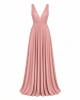 Dress the Population Women's Sidney Sleeveless Plunge Neckline Fit and Flare Maxi Dress
