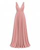 Dress the Population Women's Sidney Sleeveless Plunge Neckline Fit and Flare Maxi Dress
