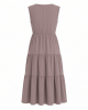 Adrianna Papell Women's Solid Tiered Midi Dress