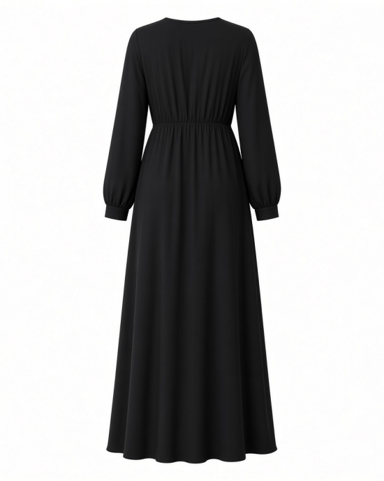 Petal & Pup Women's Neve Long Sleeve Maxi Dress - Black