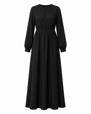 Petal & Pup Women's Neve Long Sleeve Maxi Dress - Black