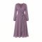 Adrianna Papell Women's Long Sleeve Wrap Midi Dress