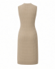 Adrianna Papell Women's Waflle Textured Sleeveless Knee Length Sweater Dress