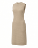 Adrianna Papell Women's Waflle Textured Sleeveless Knee Length Sweater Dress