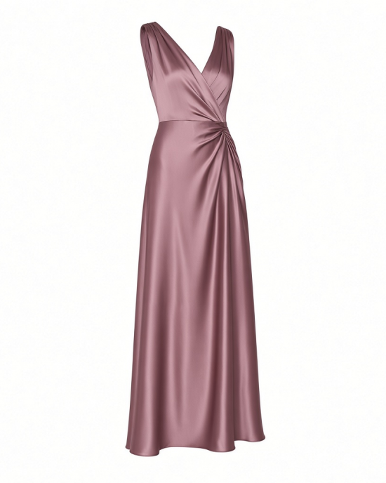 Adrianna Papell Women's Stretch Satin Long Dress