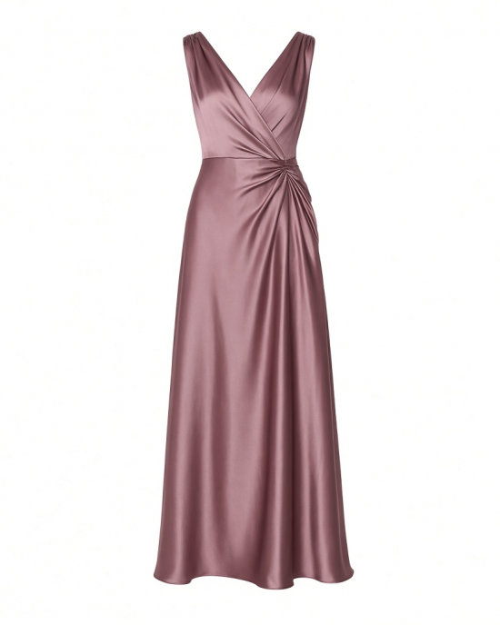 Adrianna Papell Women's Stretch Satin Long Dress