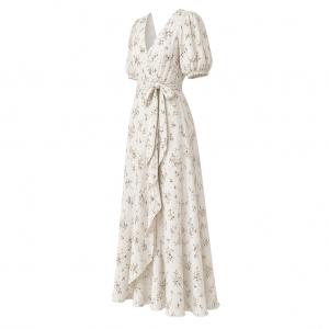 Gap Women's Tie-Front Woven Maxi Dress