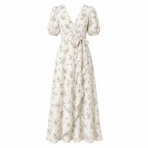 Gap Women's Tie-Front Woven Maxi Dress