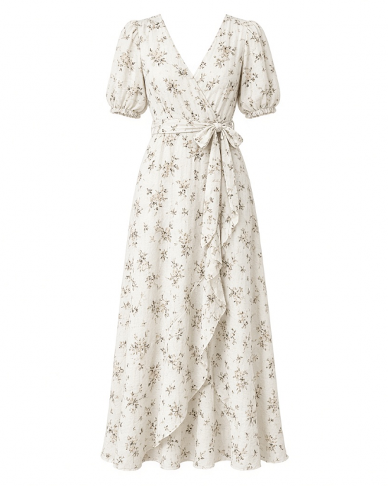 Gap Women's Tie-Front Woven Maxi Dress