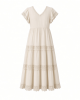 City Chic Women's Plus Size Dress - Aiza Crochet Tier Maxi