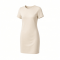 DKNY Women's Short Sleeve Mini Sheath Dress