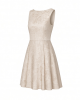Adrianna Papell Sleeveless Floral Jacquard Drop Waist Short Dress