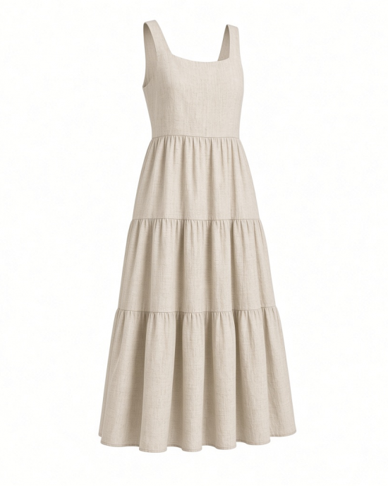 Anne Klein Women's Square Nk Classic Tiered Dress