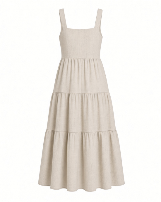 Anne Klein Women's Square Nk Classic Tiered Dress