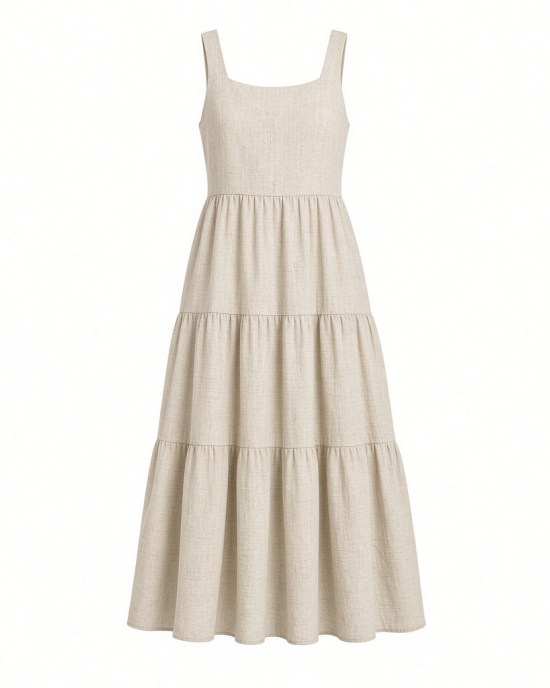 Anne Klein Women's Square Nk Classic Tiered Dress