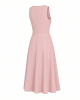 DKNY Women's Sleeveless Jewel Neck Fit and Flare Dress