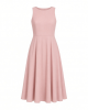 DKNY Women's Sleeveless Jewel Neck Fit and Flare Dress
