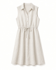 Essentials Women's Sleeveless Summer Shirtdress, Relaxed-Fit Woven Shirt Dress