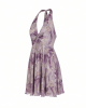 Adrianna Papell Women's Halter Printed Short Dress