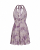 Adrianna Papell Women's Halter Printed Short Dress