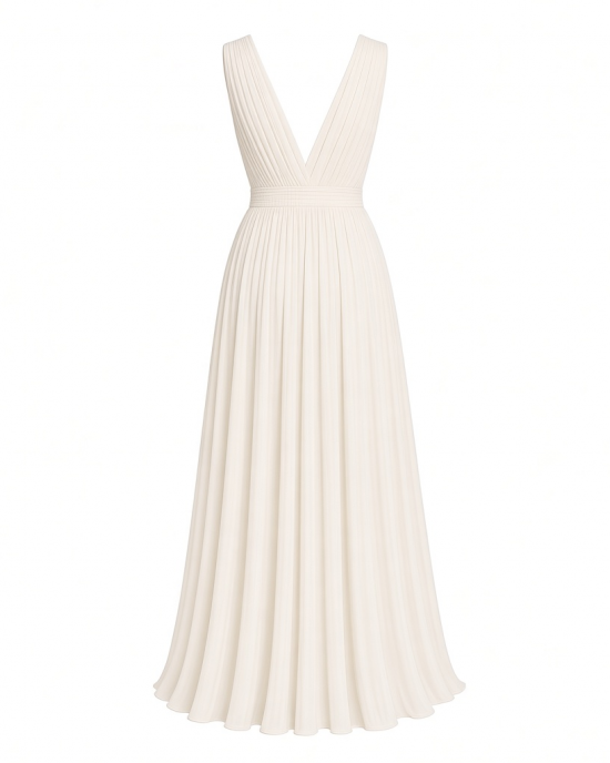 Petal & Pup Women's Achanti Pleated Maxi Dress