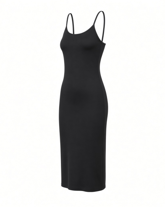 Essentials Women's Slim Fit Cotton Layering Slip Dress