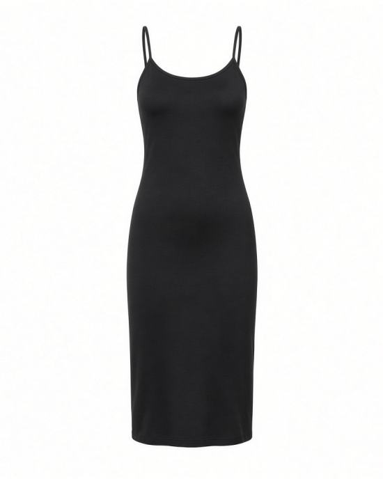 Essentials Women's Slim Fit Cotton Layering Slip Dress