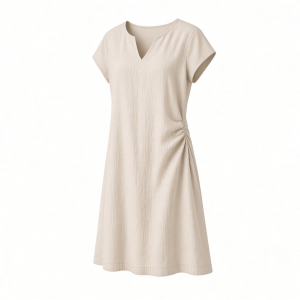 DKNY Women's Casual Notch Neck Cap Sleeve Dress