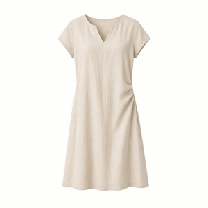 DKNY Women's Casual Notch Neck Cap Sleeve Dress