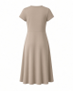 HUGO Women's Happy Logo Short Sleeve Midi Dress