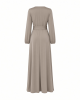 Vince Camuto Women's Double Side Slit V-Neck Long Sleeve Maxi Dress