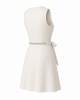 kensie Women's Sleeveless Rhinestone Belted Mini Dress