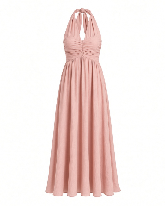 Petal & Pup Women's Caroline Maxi Halter Dress