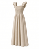 Billabong Women's Relaxed Fit Casual Smocked Top Maxi Dress
