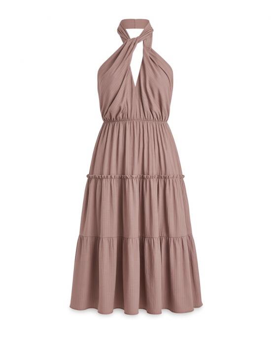 Anne Klein Women's Halter Tiered Patio Dress