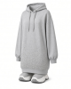 DKNY Women's Exploded Rhinestone Varsity Logo Hoodie Sneaker Dress