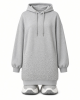 DKNY Women's Exploded Rhinestone Varsity Logo Hoodie Sneaker Dress