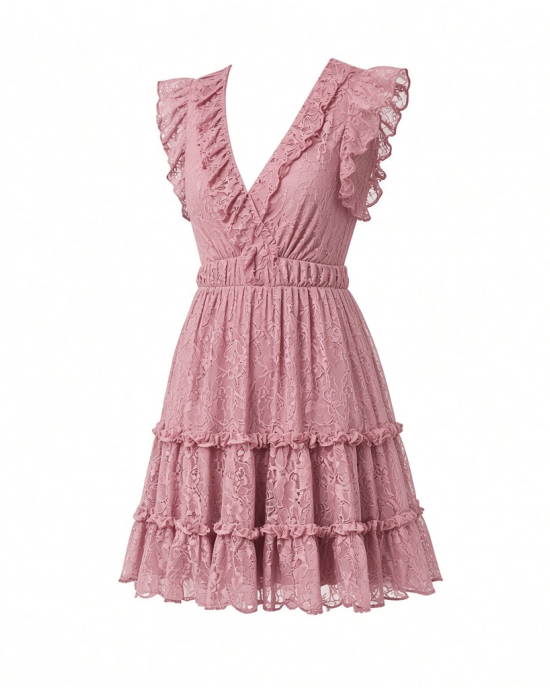 Adrianna Papell Women's Ruffle Short Dress
