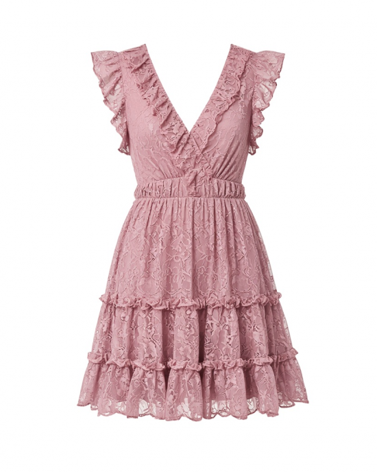 Adrianna Papell Women's Ruffle Short Dress