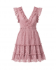 Adrianna Papell Women's Ruffle Short Dress