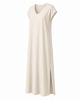 Essentials Women's Side-Slit Jersey V-Neck Maxi Length Dress