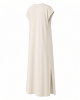 Essentials Women's Side-Slit Jersey V-Neck Maxi Length Dress