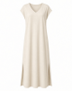 Essentials Women's Side-Slit Jersey V-Neck Maxi Length Dress